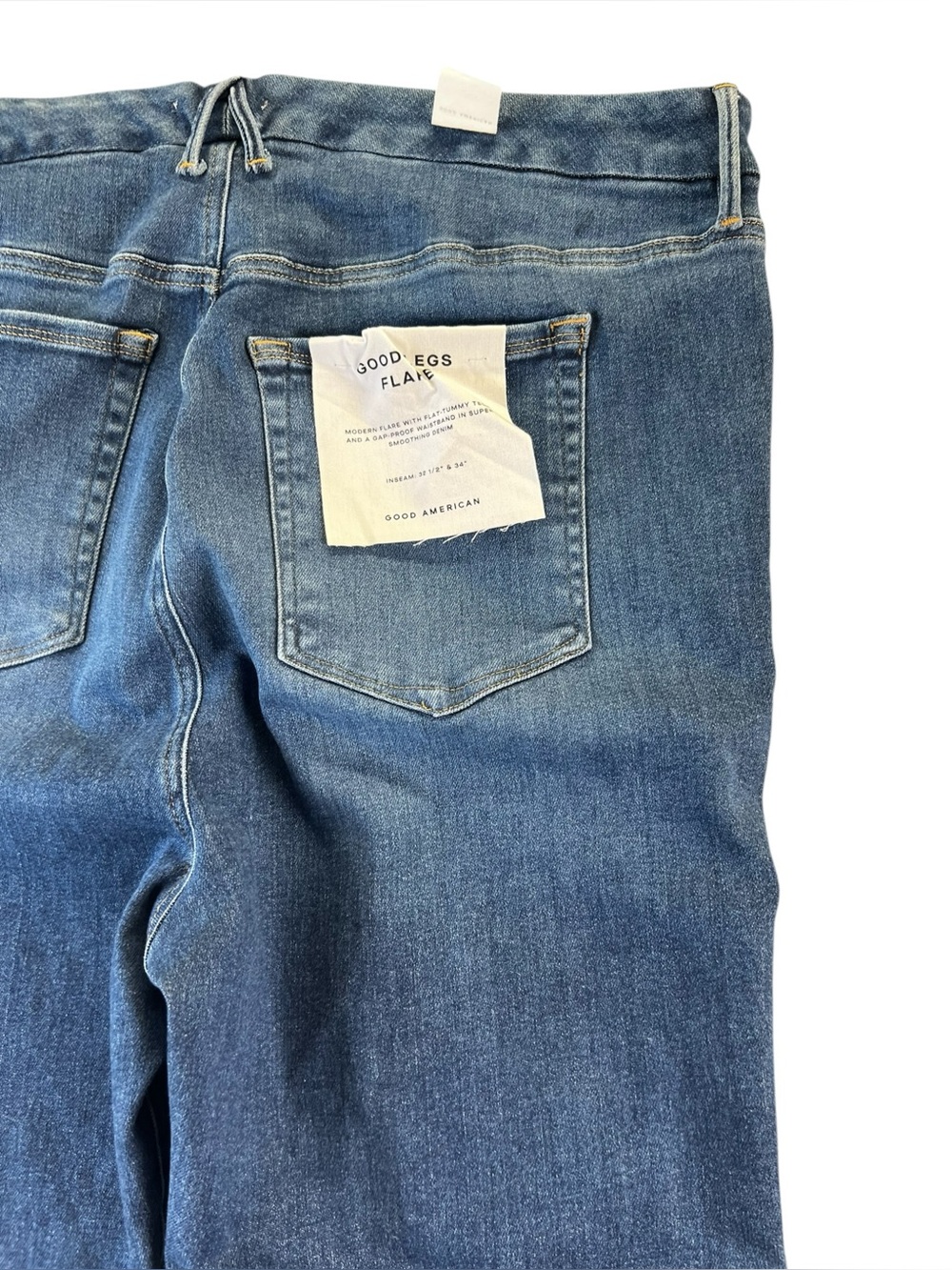 New Good American good flare jeans high Rise - Picture 14 of 16